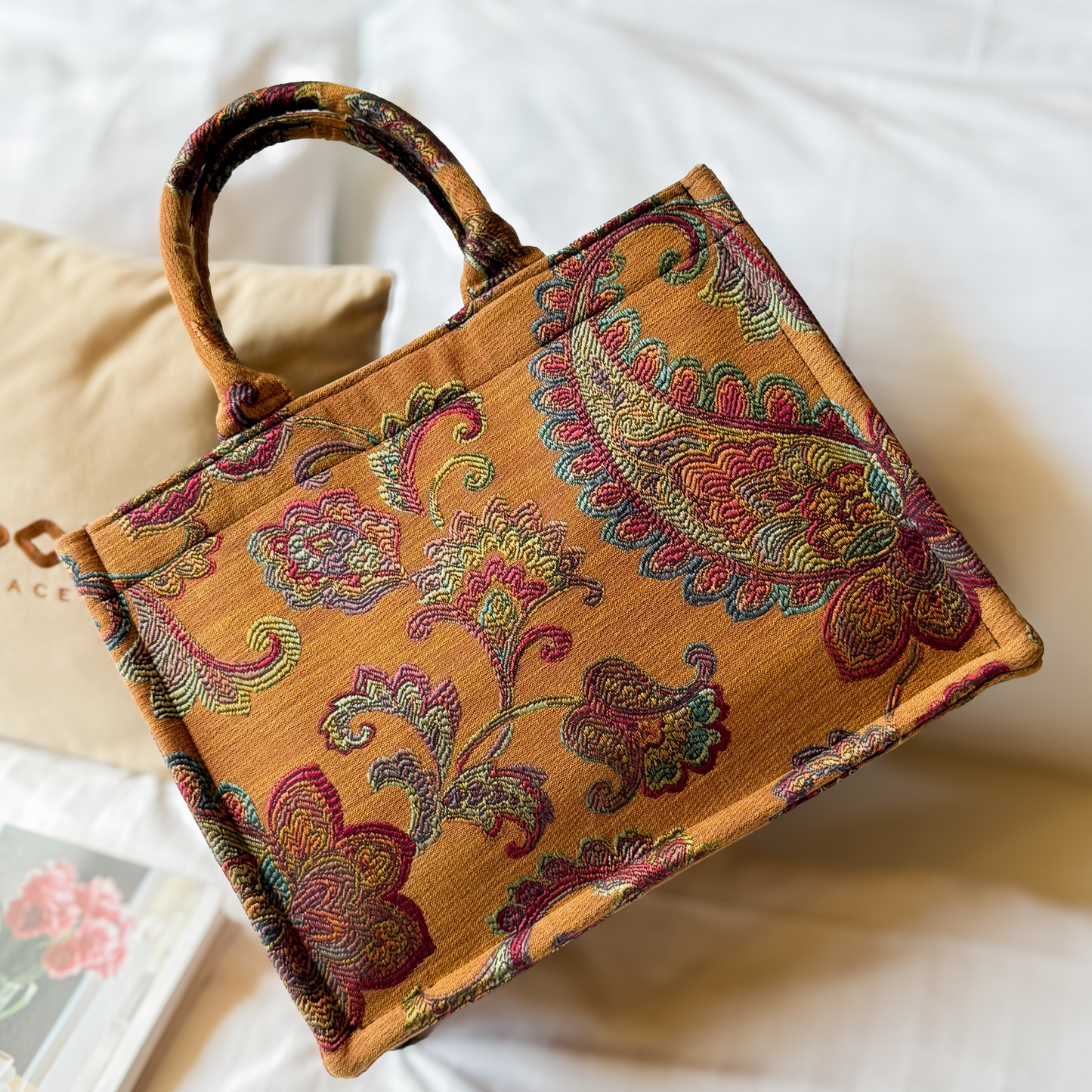 Sunset Paisley Tote