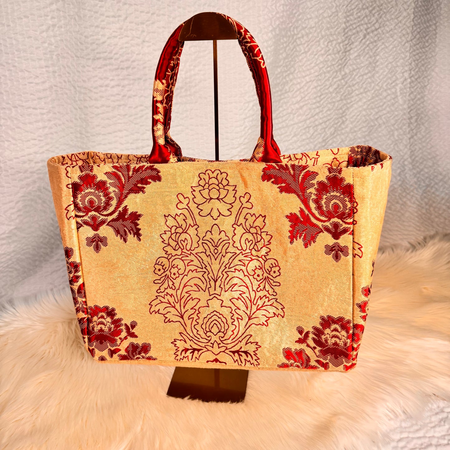Maroon Bloom Tote