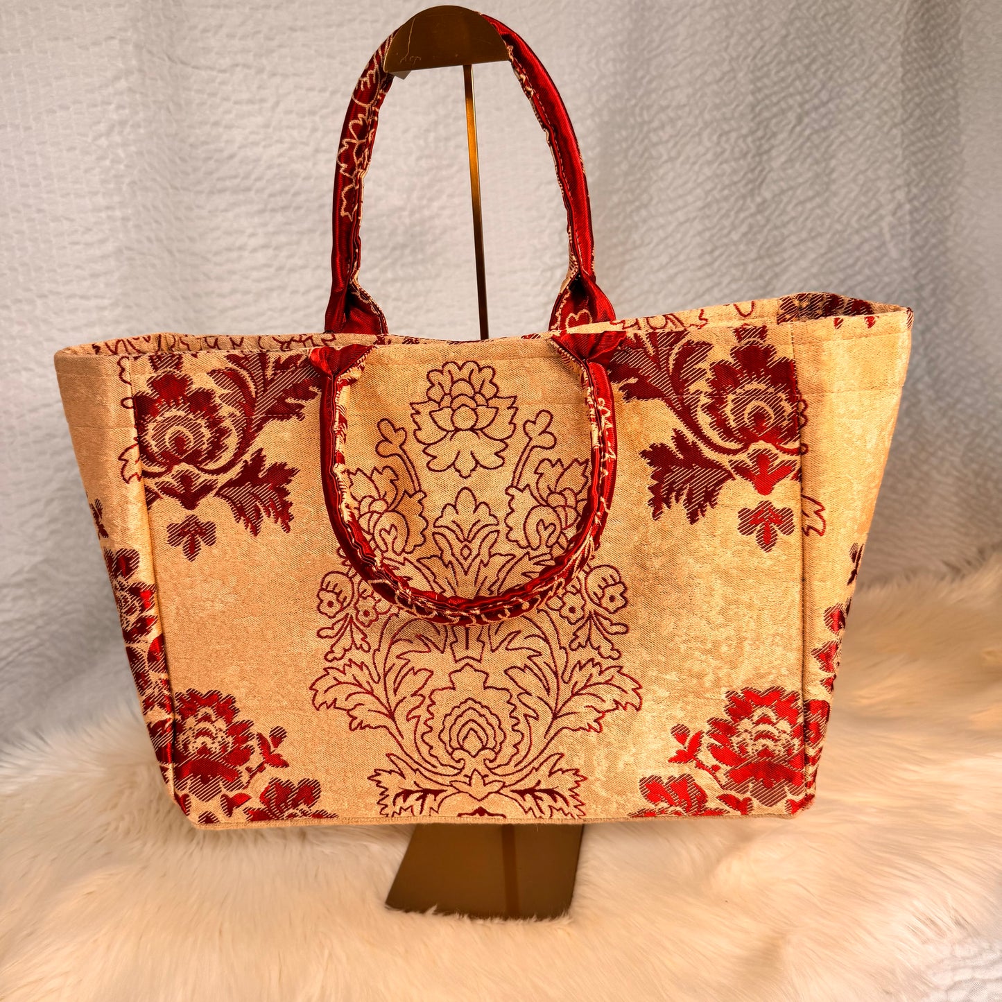 Maroon Bloom Tote