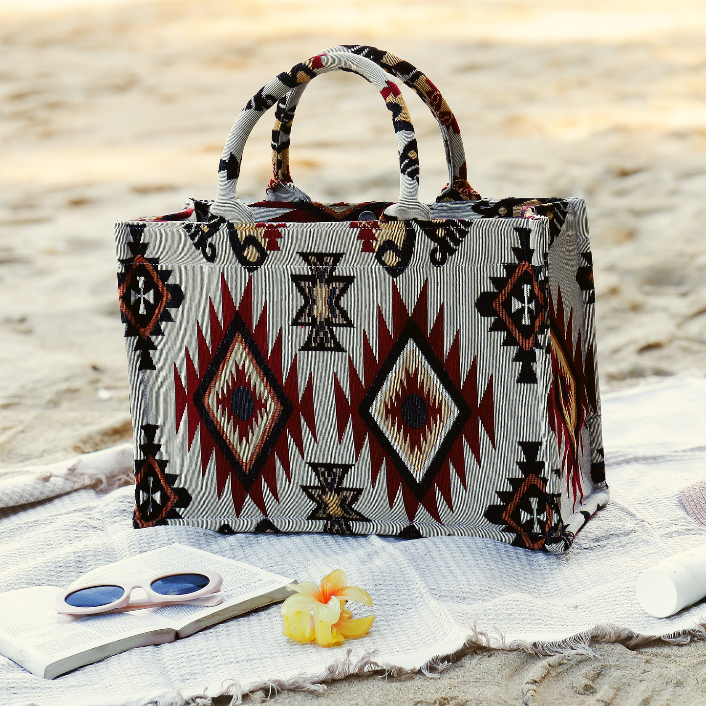 Boho Red Flame Bag