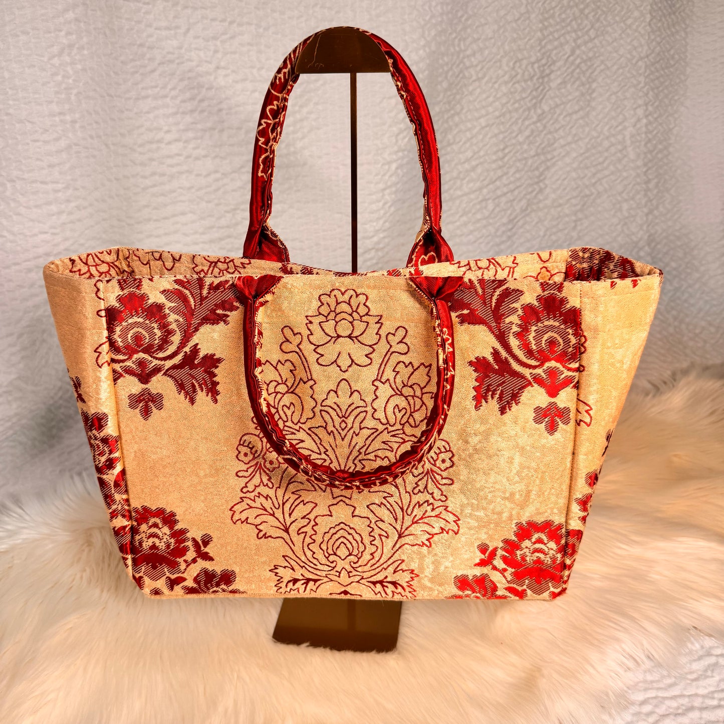 Maroon Bloom Tote