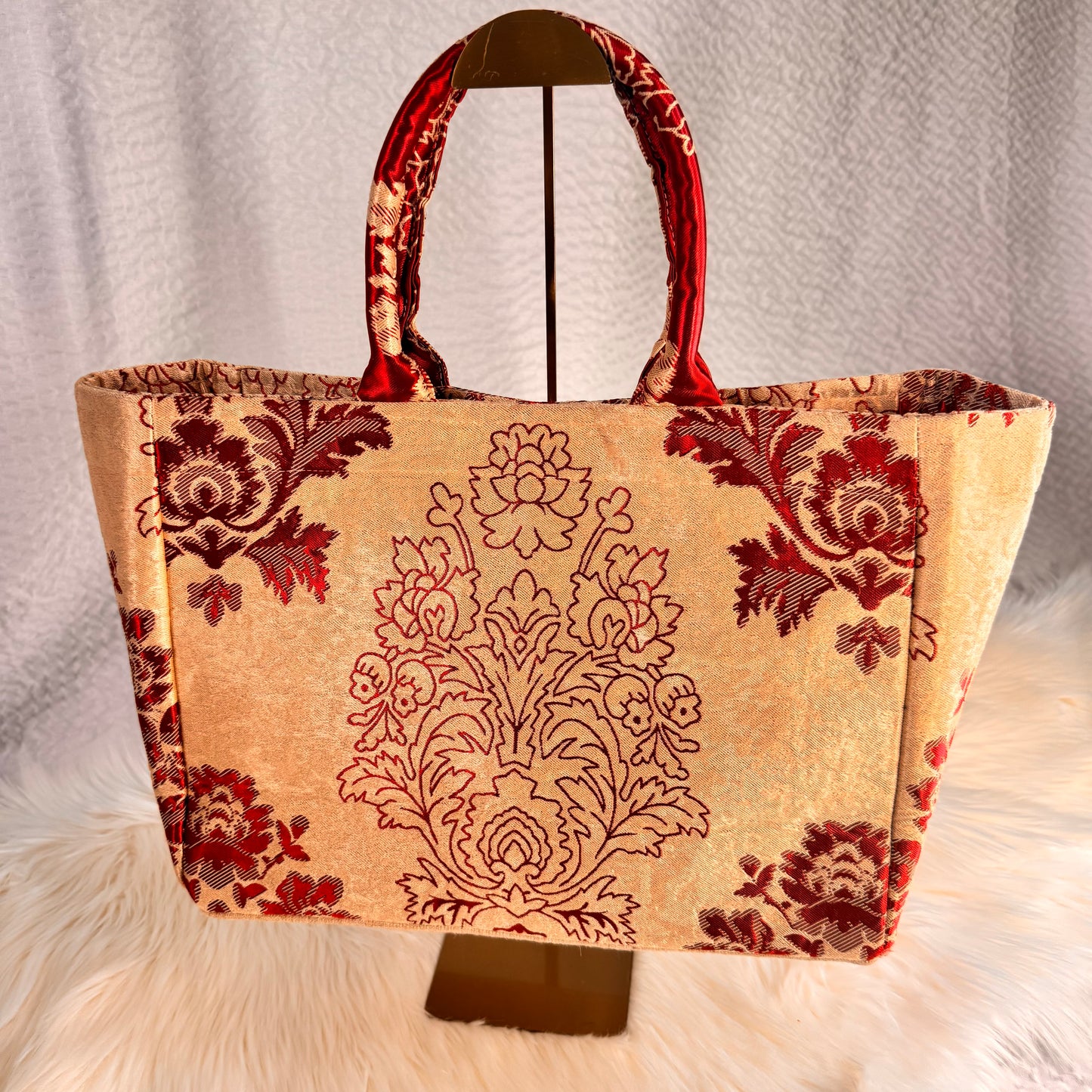Maroon Bloom Tote
