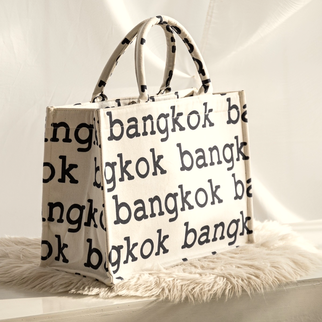 Bangkok Print Tote - Blue or Black