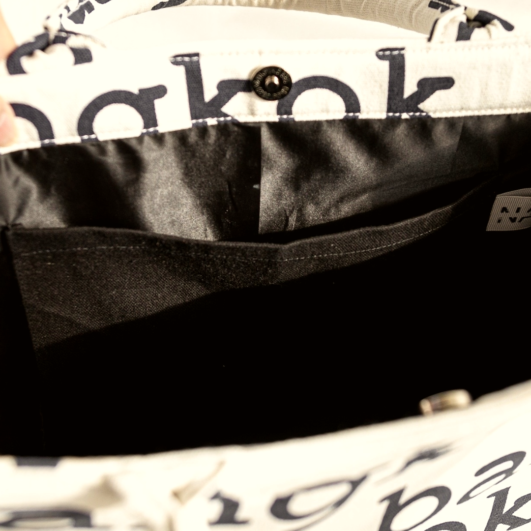 Bangkok Print Tote - Blue or Black