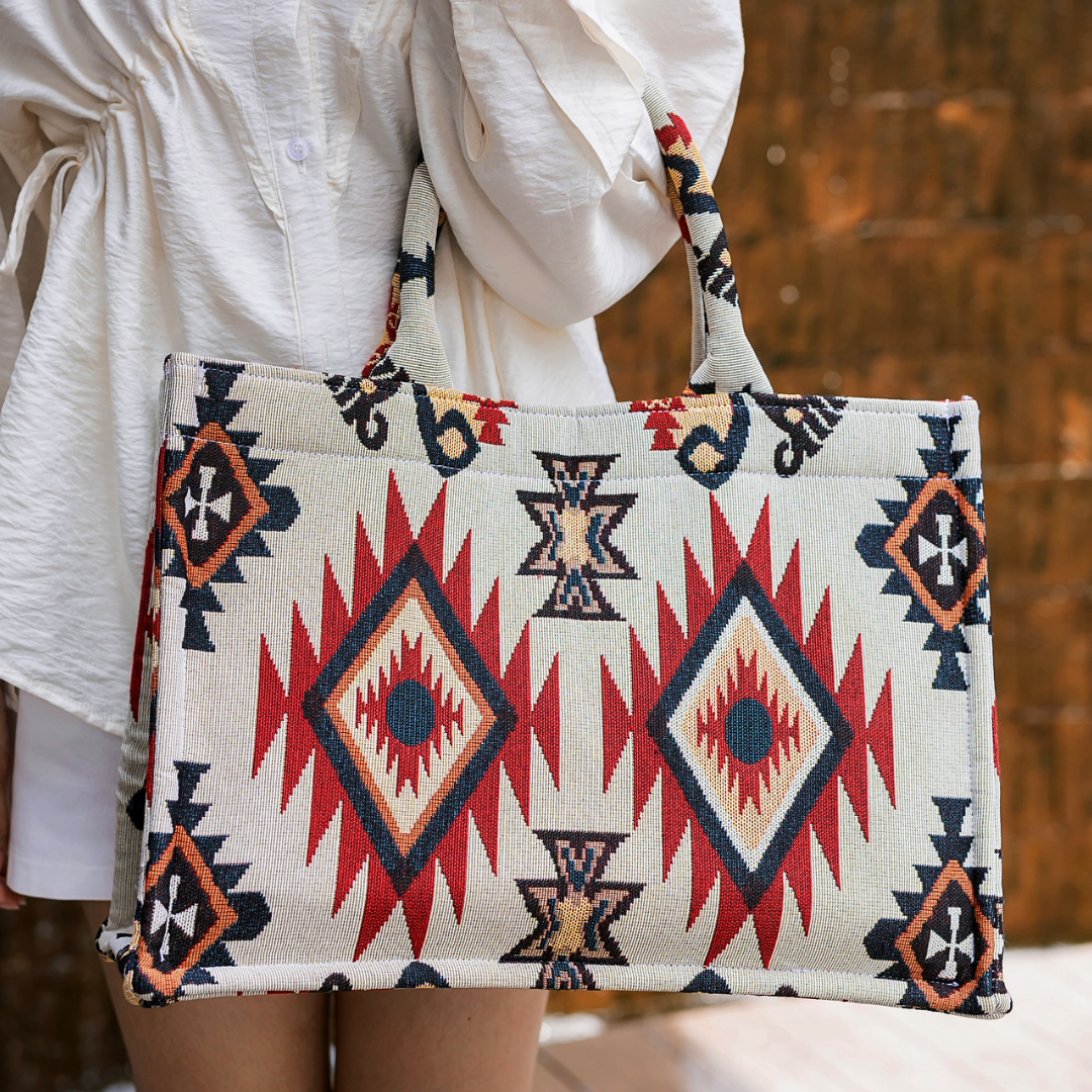 Boho Red Flame Bag