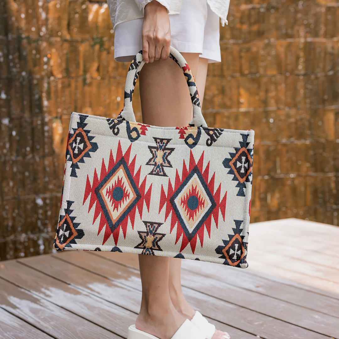 Boho Red Flame Bag