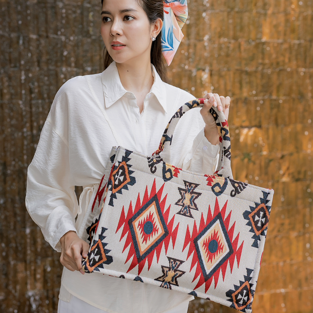Boho Red Flame Bag