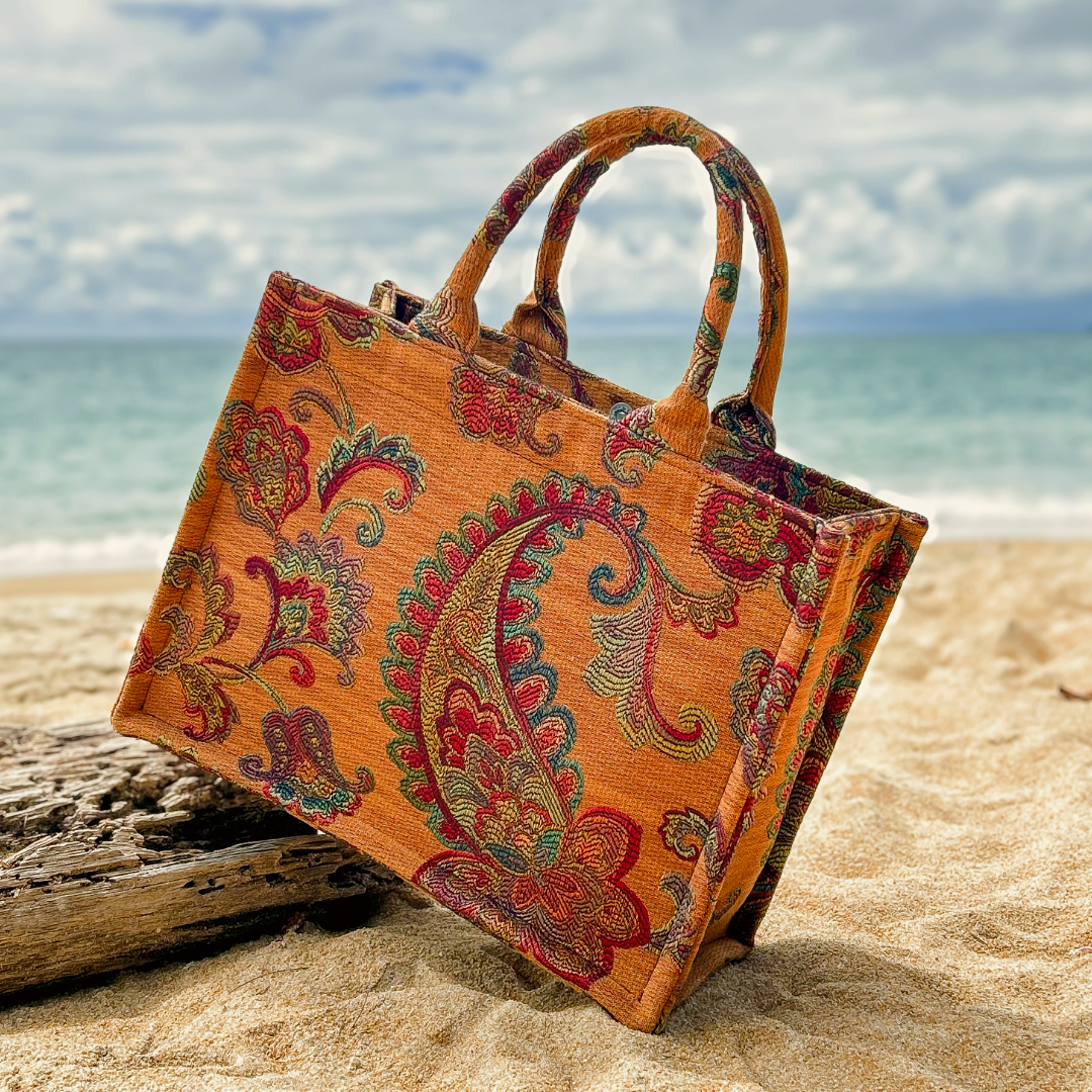 Sunset Paisley Tote