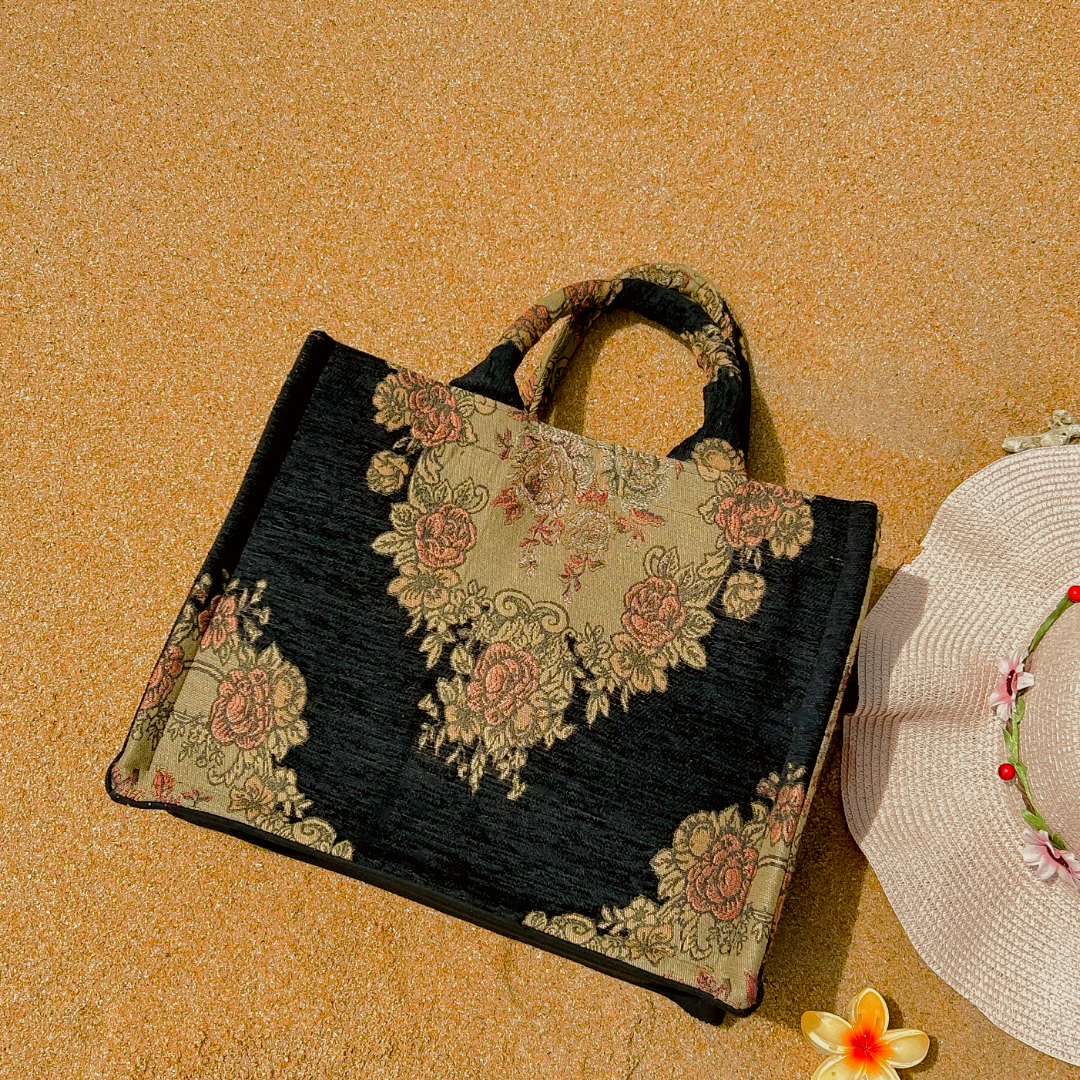 2 in 1 Woven Tapestry Tote