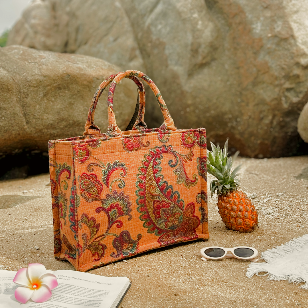 Sunset Paisley Tote