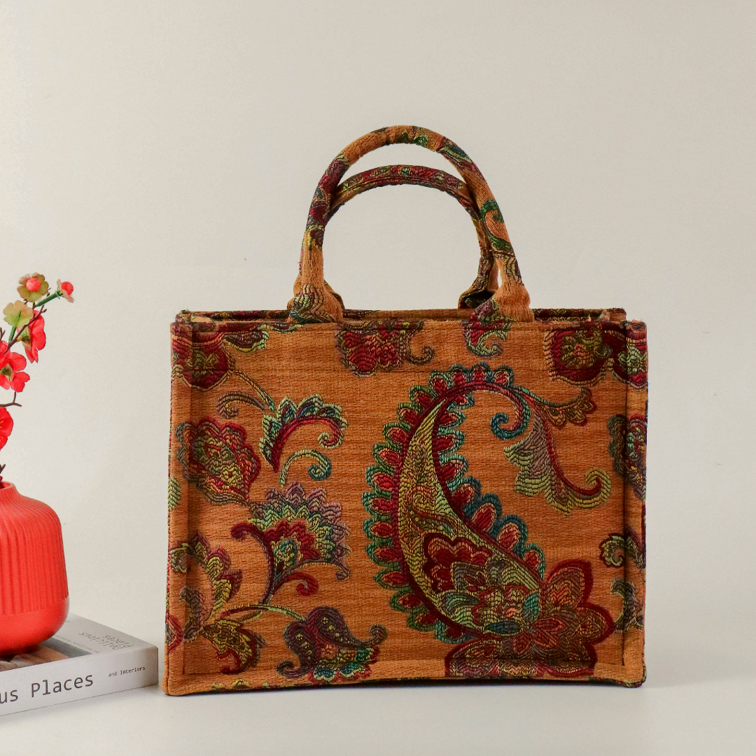 Sunset Paisley Tote
