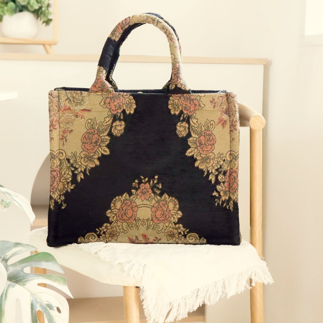 2 in 1 Woven Tapestry Tote