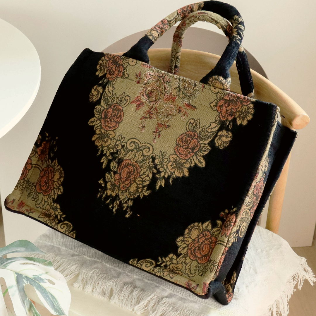 2 in 1 Woven Tapestry Tote