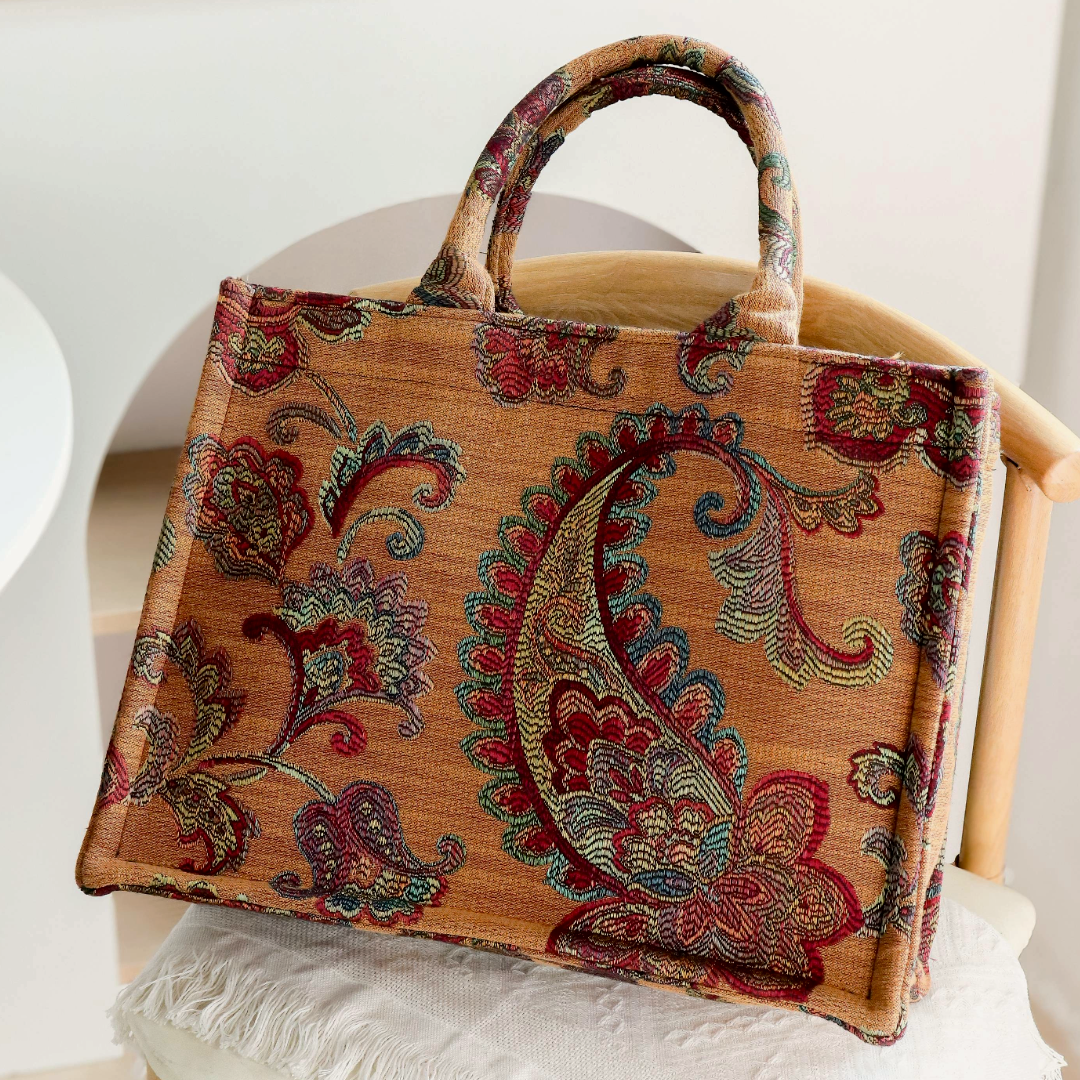 Sunset Paisley Tote