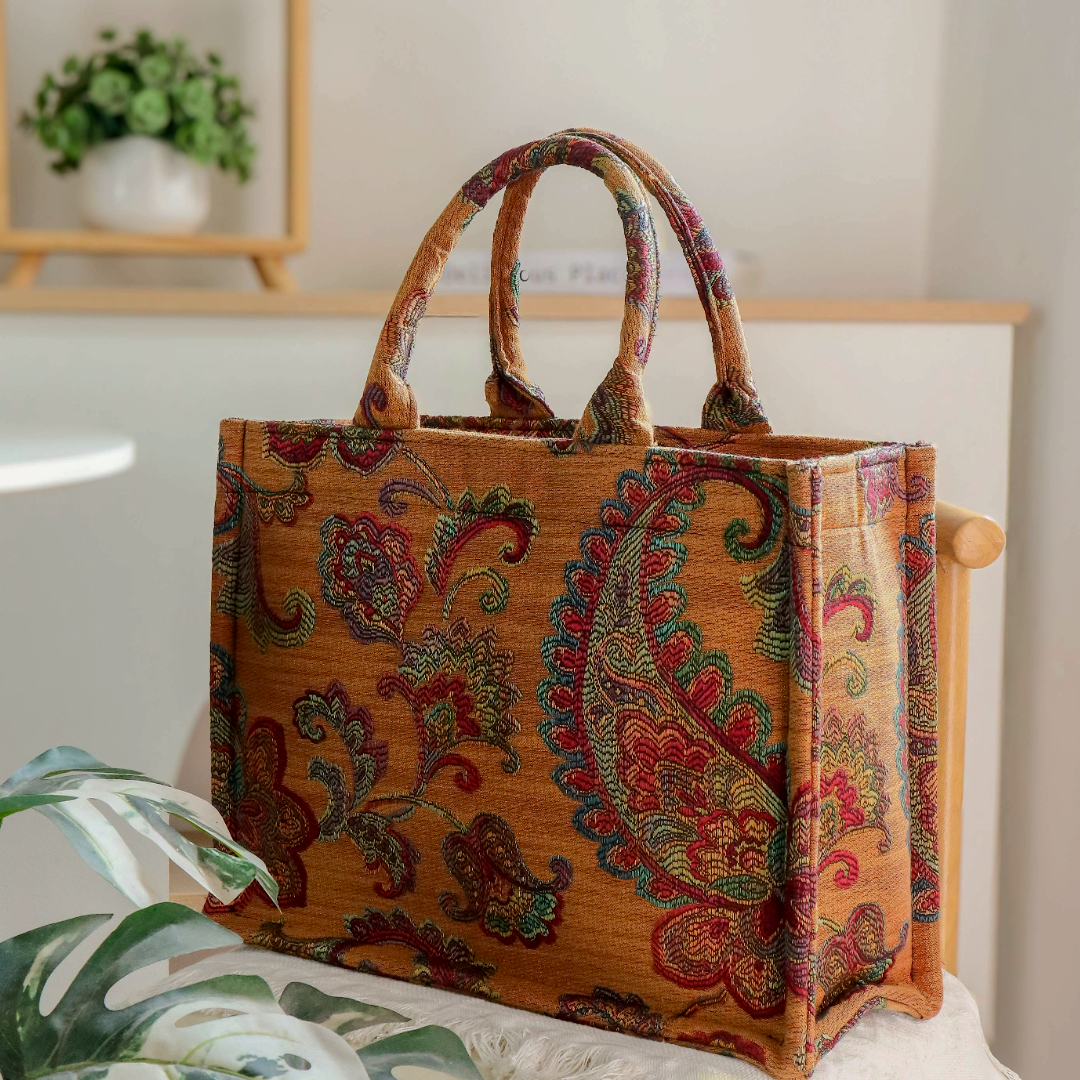 Sunset Paisley Tote