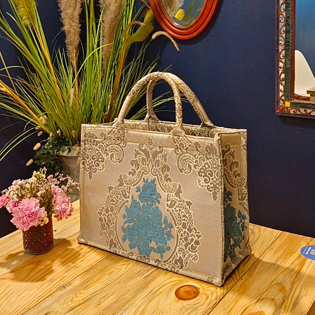 Boho Damask Bloom Tote