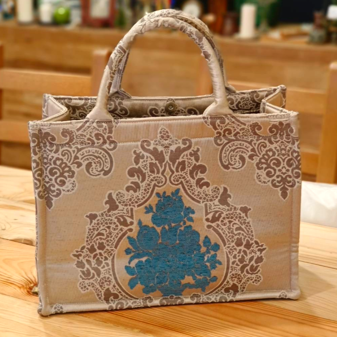 Boho Damask Bloom Tote
