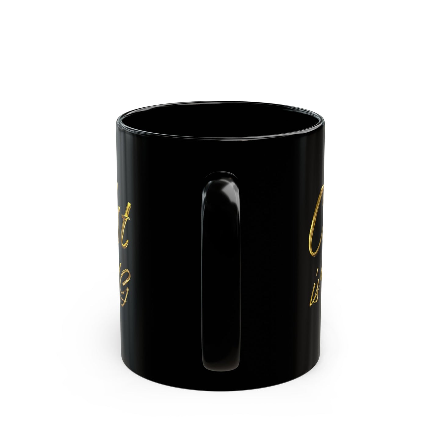 Christ is King - Gold Drip - Black Mug (11oz, 15oz)