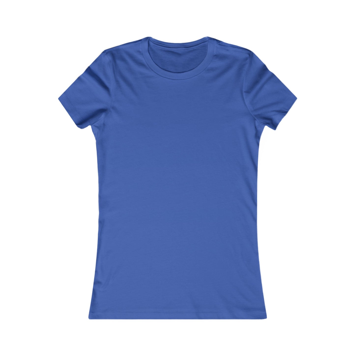 Blue Women's Tee - Large Jesus with big J on the back