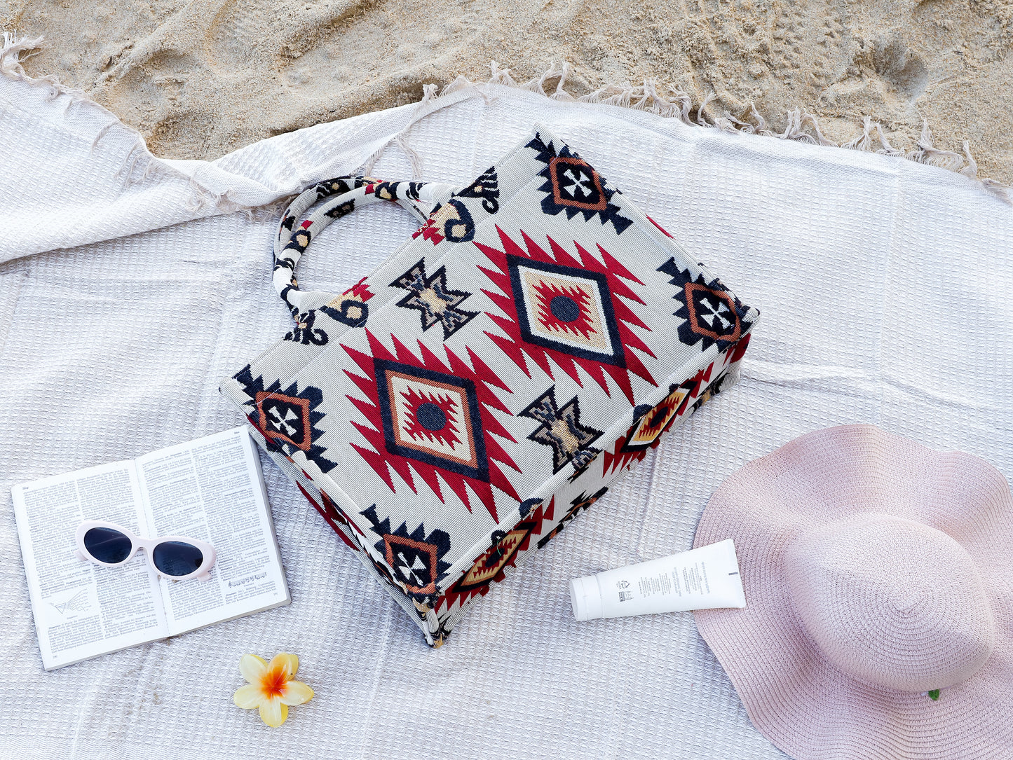 Boho Red Flame Bag