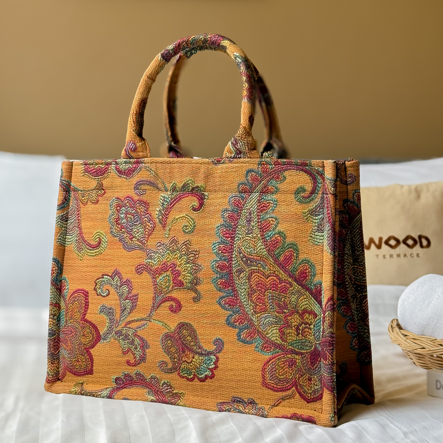 Sunset Paisley Tote