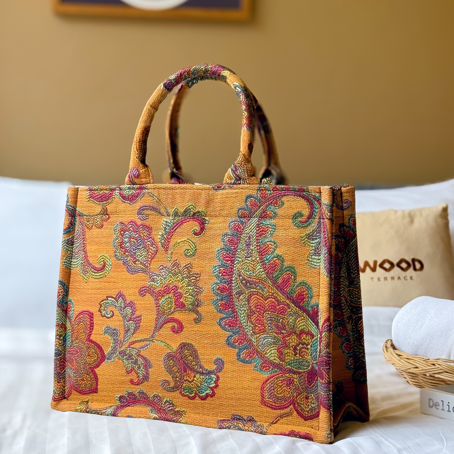 Sunset Paisley Tote