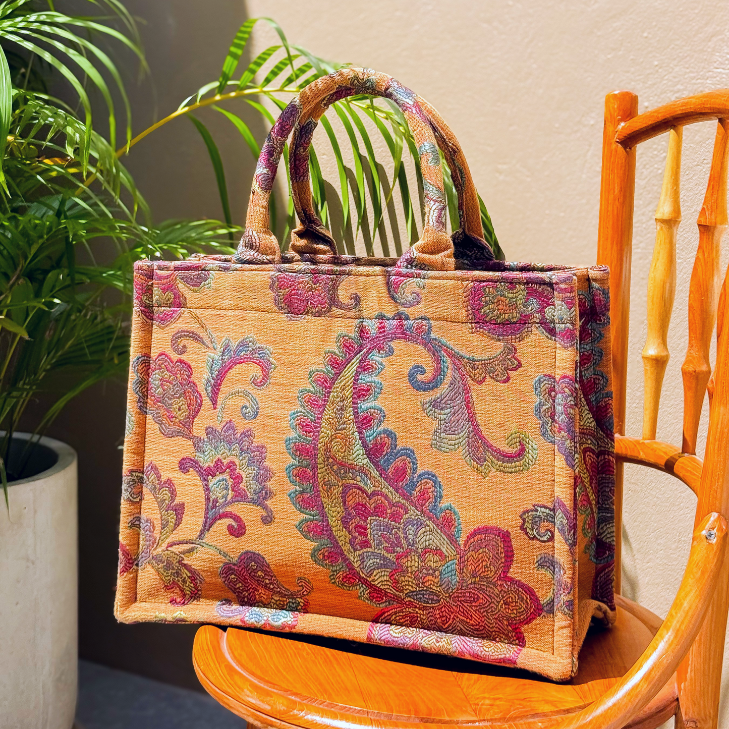 Sunset Paisley Tote