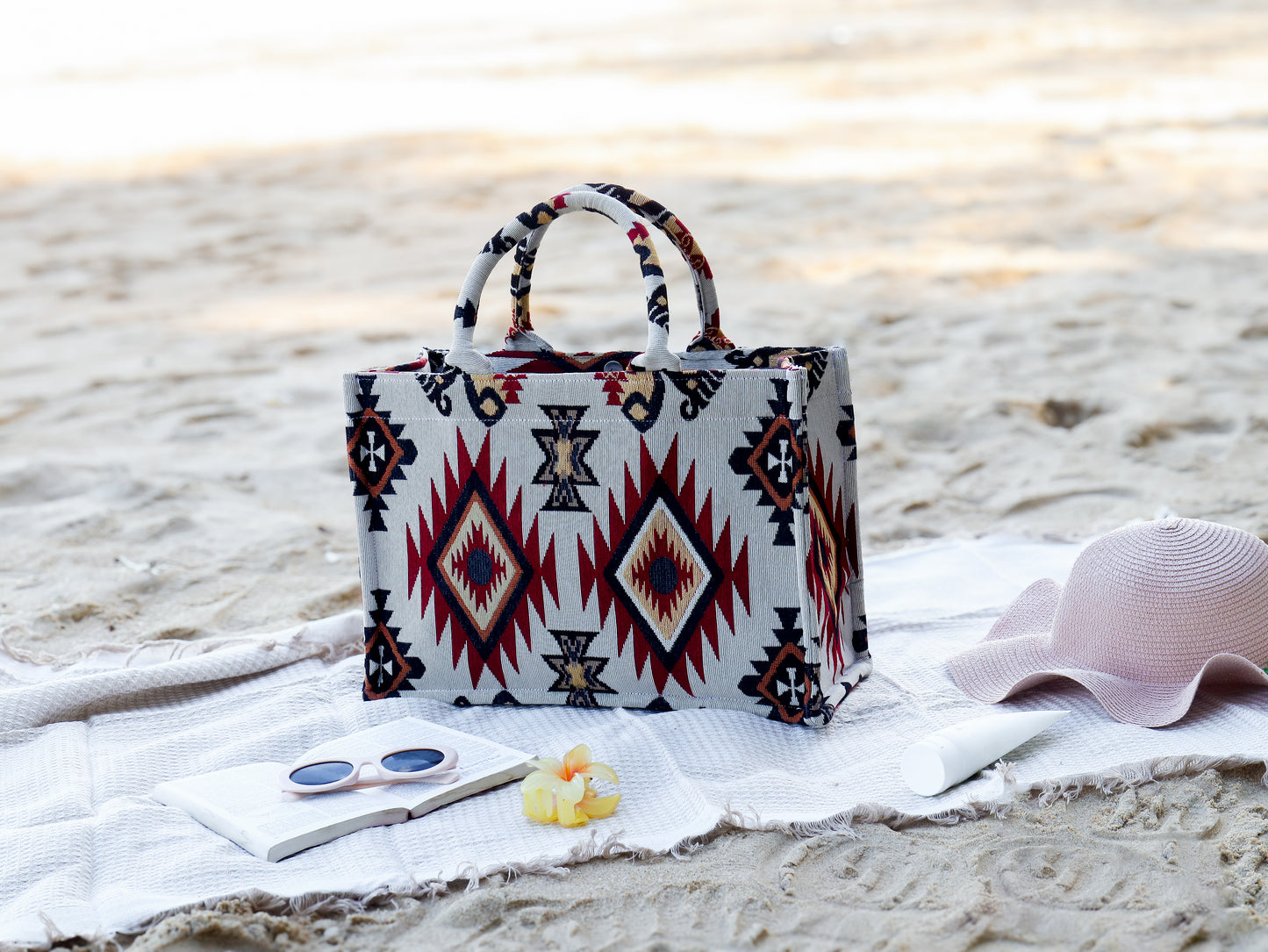 Boho Red Flame Bag