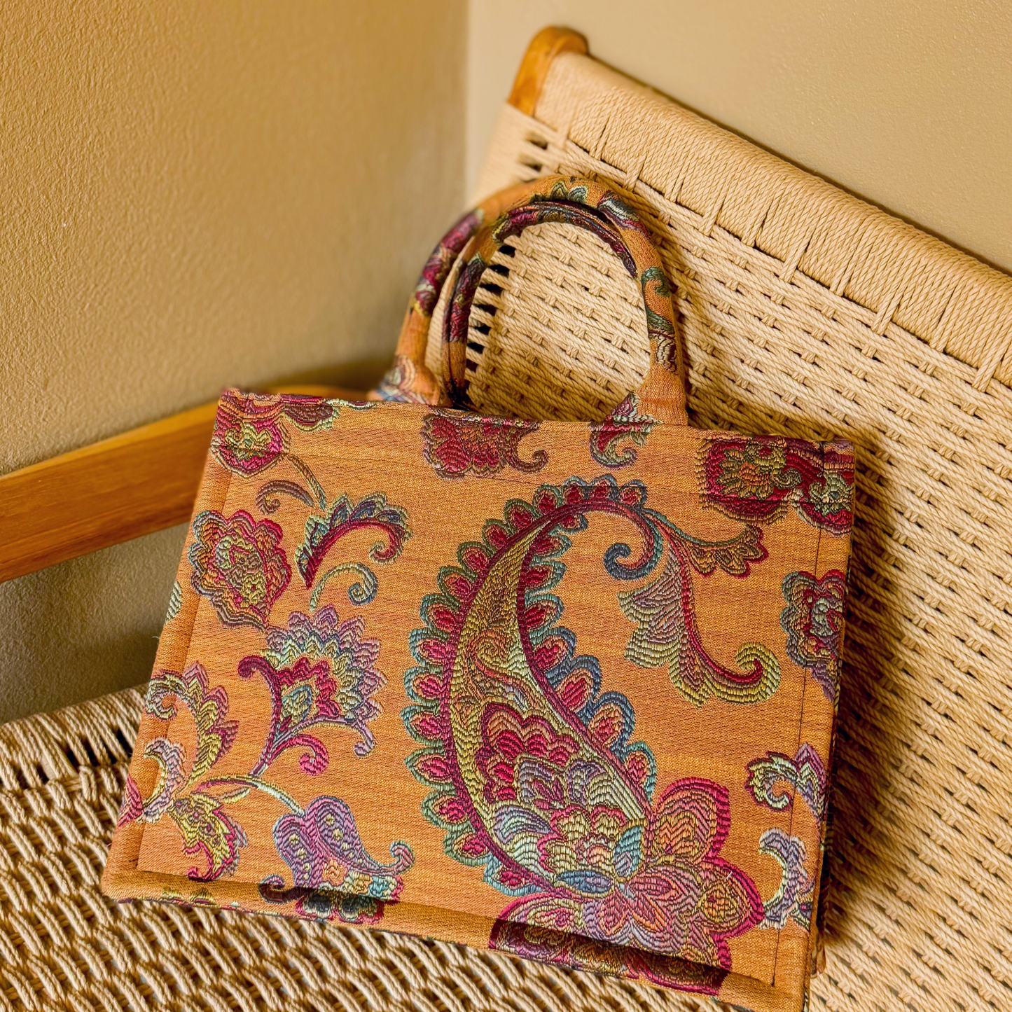 Sunset Paisley Tote