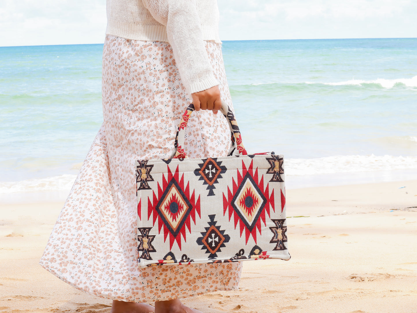 Boho Red Flame Bag