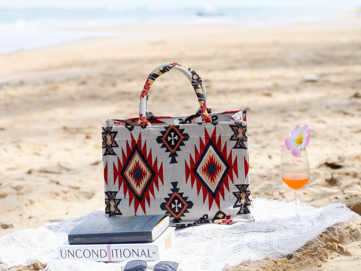 Boho Red Flame Bag