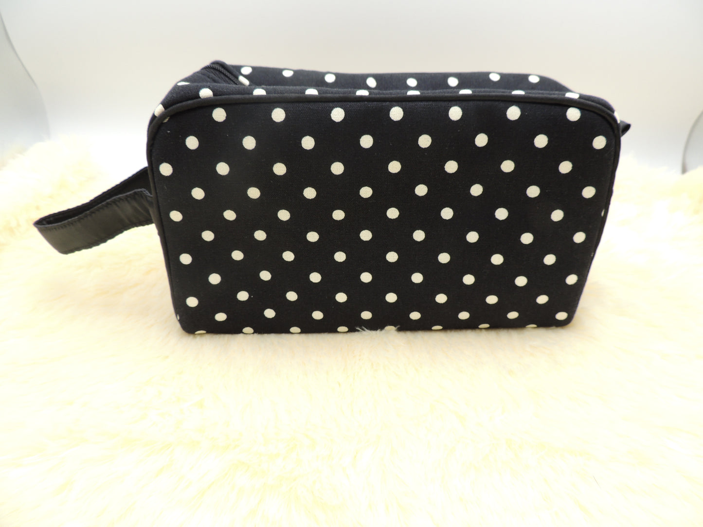 Stylish Handmade Cosmetic Bag with Handle - Canvas and Japanese Cotton in Various Floral Prints