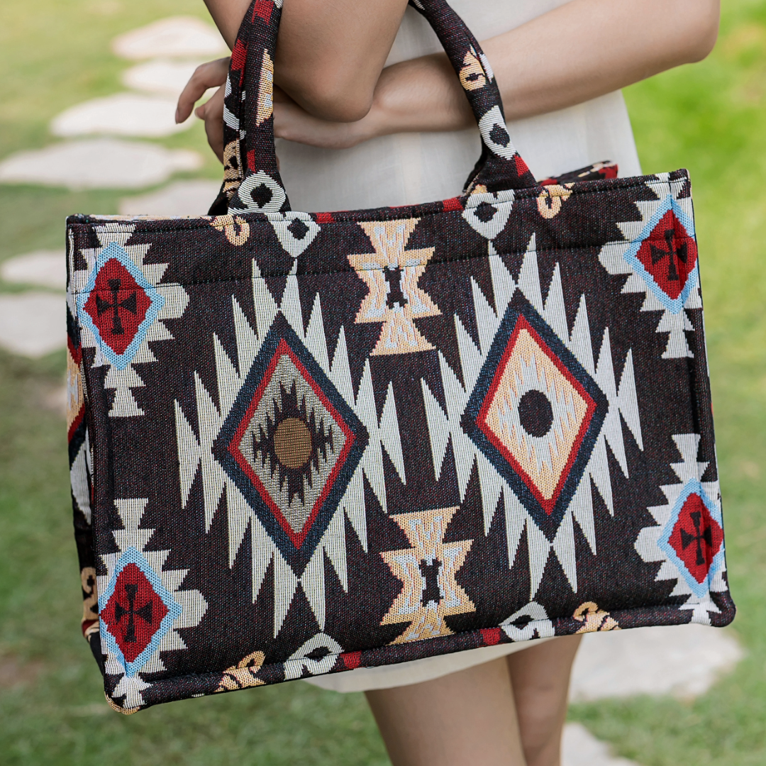 BOHO Premium Woven Tote Bag