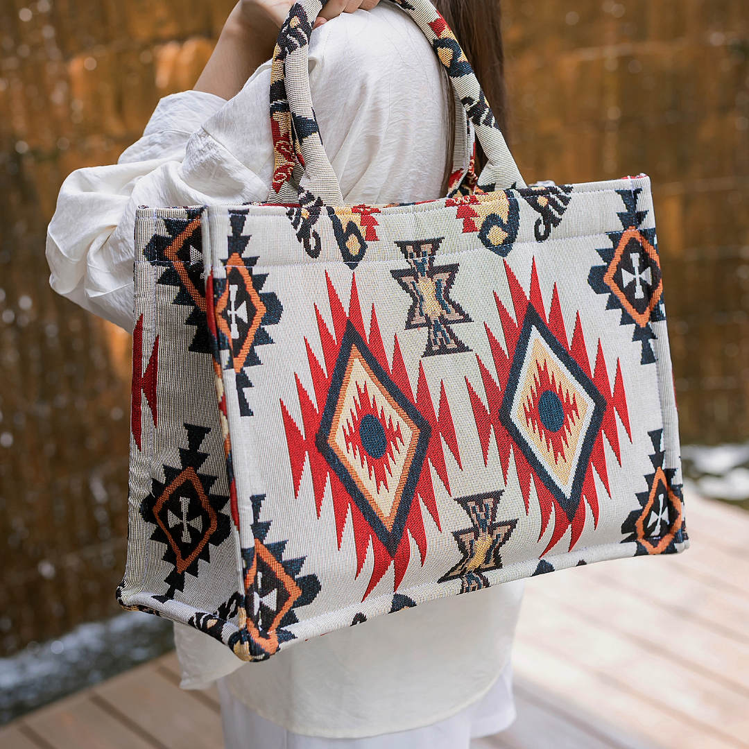 BOHO Premium Woven Tote Bag