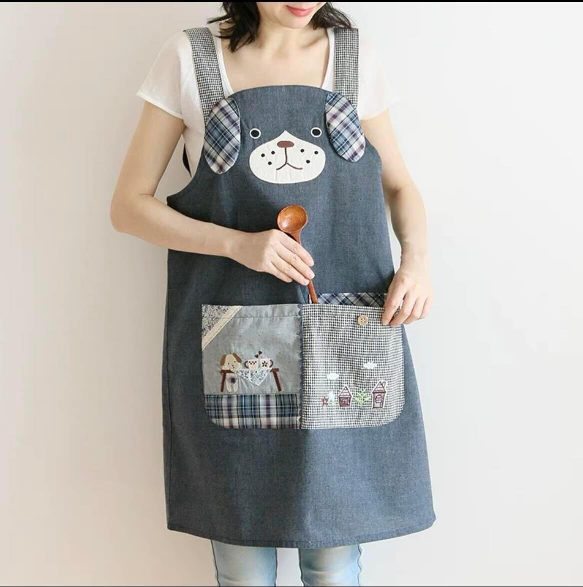 Apron for women Linen Cotton.