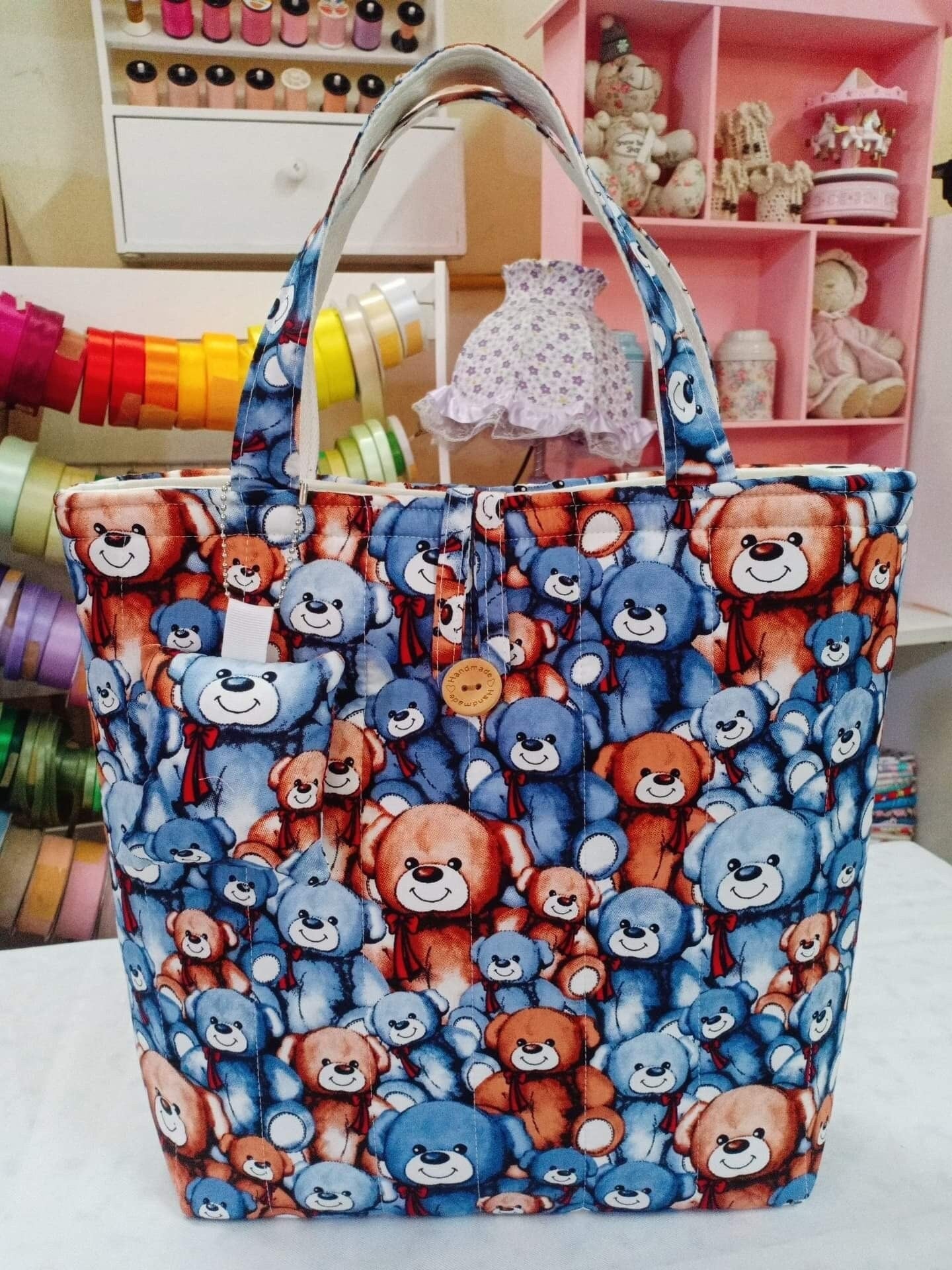 Handmade Handbag - Playful Kids' Prints in High-Quality Cotton and Canvas